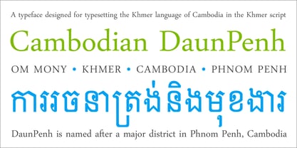 DaunPenh Font Poster 3
