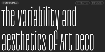 TT Frantz Font Poster 3