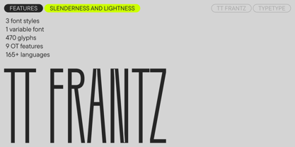 TT Frantz Font Poster 1