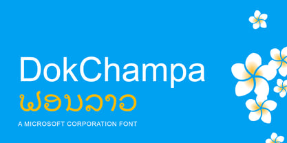 DokChampa Font Poster 1