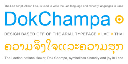 DokChampa Font Poster 3