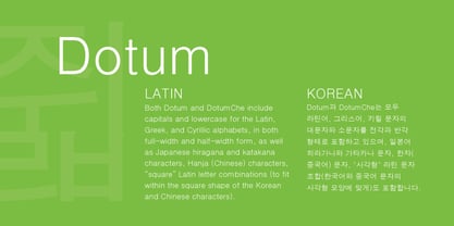 Dotum Font Poster 4