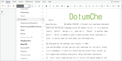 DotumChe Font Poster 5