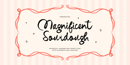 Magnificent Sourdough Font Poster 1