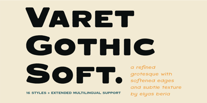 Varet Gothic Soft Font Poster 1