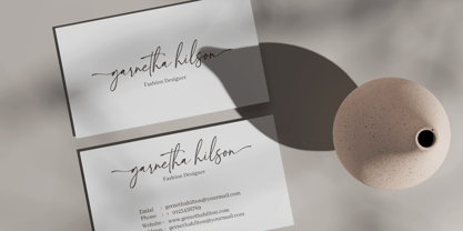 Sinthesa Boutney Font Poster 3