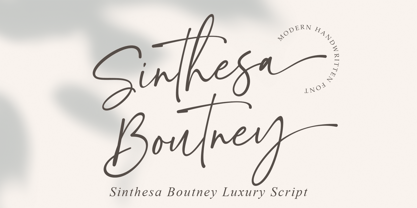 Sinthesa Boutney Font Poster 1