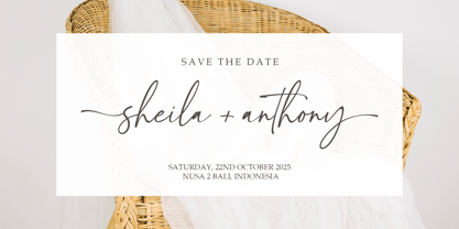 Sinthesa Boutney Font Poster 2