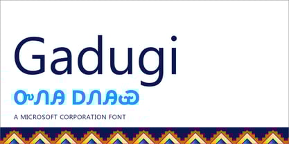 Gadugi Font Poster 1