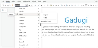 Gadugi Font Poster 5