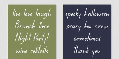 Whimsical Postcards Font Poster 3
