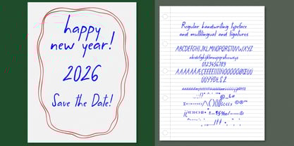 Whimsical Postcards Font Poster 5