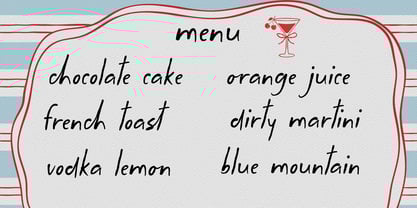 Whimsical Postcards Font Poster 2