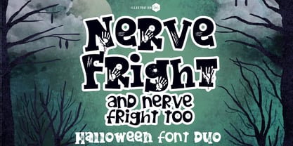 ZP Nerve Fright Font Poster 1