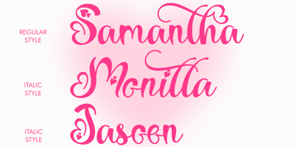 Thanks Beauty Italic Font Poster 2