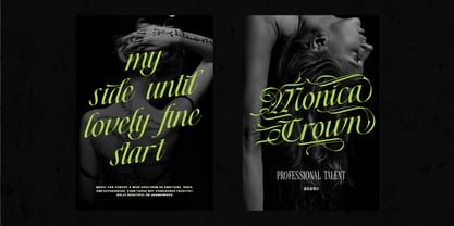 Thelly Black Font Poster 7