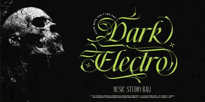 Thelly Black Font Poster 2