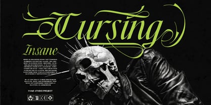 Thelly Black Font Poster 3