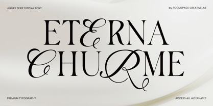 Eterna Churme Font Poster 1