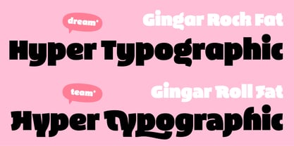 Gingar Rock Font Poster 2