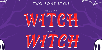 Halloween Creative Italic Font Poster 2
