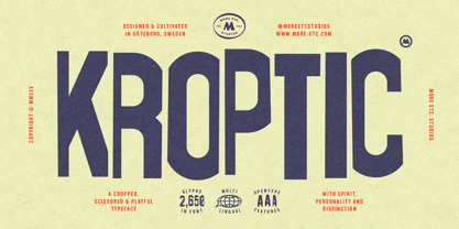 Kroptic Font Poster 1