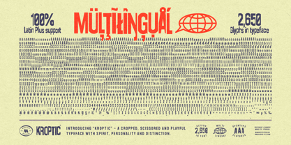 Kroptic Font Poster 6