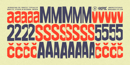 Kroptic Font Poster 2