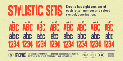 Kroptic Font Poster 4