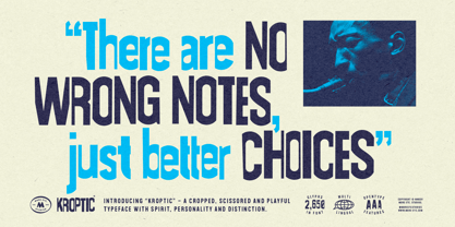 Kroptic Font Poster 10