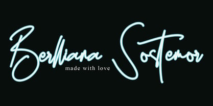 Berllianha Sostemhor Font Poster 1