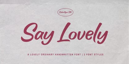 Say Lovely Full Caps Font Poster 1