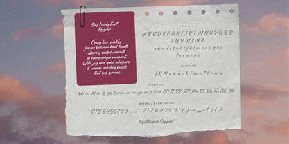 Say Lovely Full Caps Font Poster 12