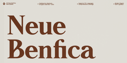 GC Neue Benfica Font Poster 1