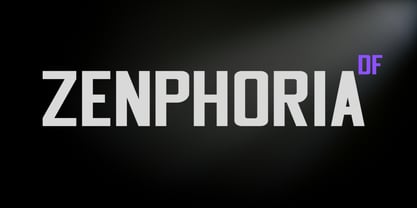 Zenphoria Font Poster 1