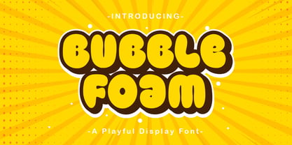 Bubble Foam Font Poster 1