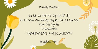 Reedural Font Poster 2