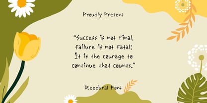 Reedural Font Poster 3