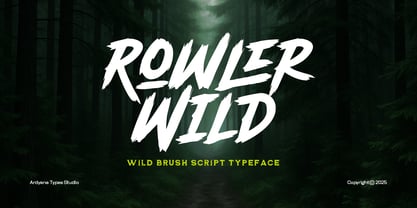 Rowler Wild Font Poster 1
