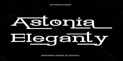 Astonia Eleganty Font Poster 1