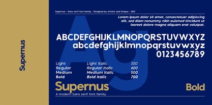 Supernus Font Poster 6
