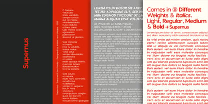 Supernus Font Poster 7