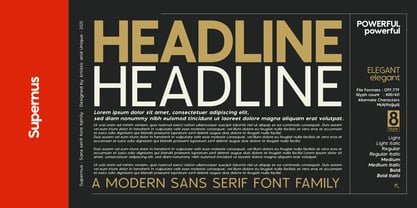 Supernus Font Poster 15