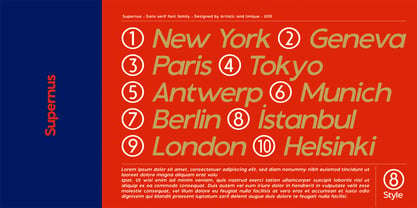 Supernus Font Poster 9