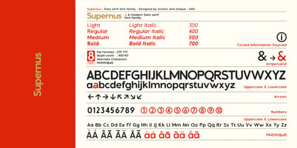 Supernus Font Poster 4