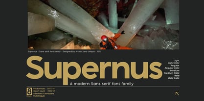 Supernus Font Poster 2