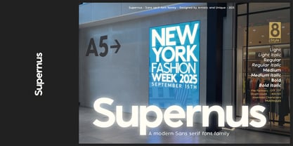 Supernus Font Poster 12