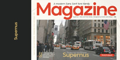 Supernus Font Poster 11