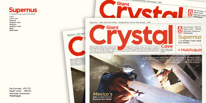 Supernus Font Poster 8