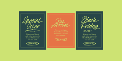 Megatter Breathin Font Poster 2